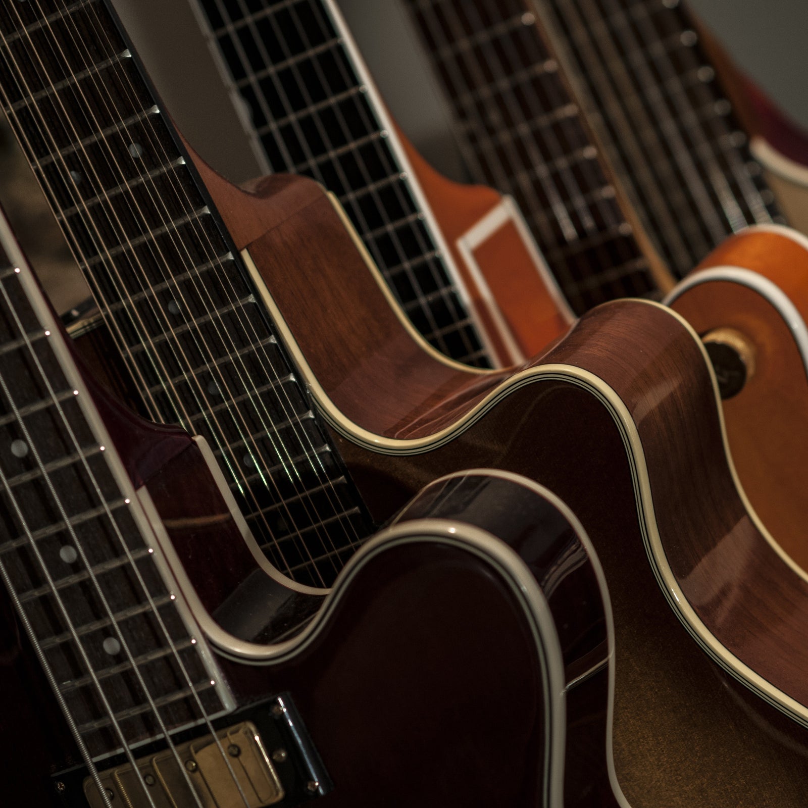 Guitars close up