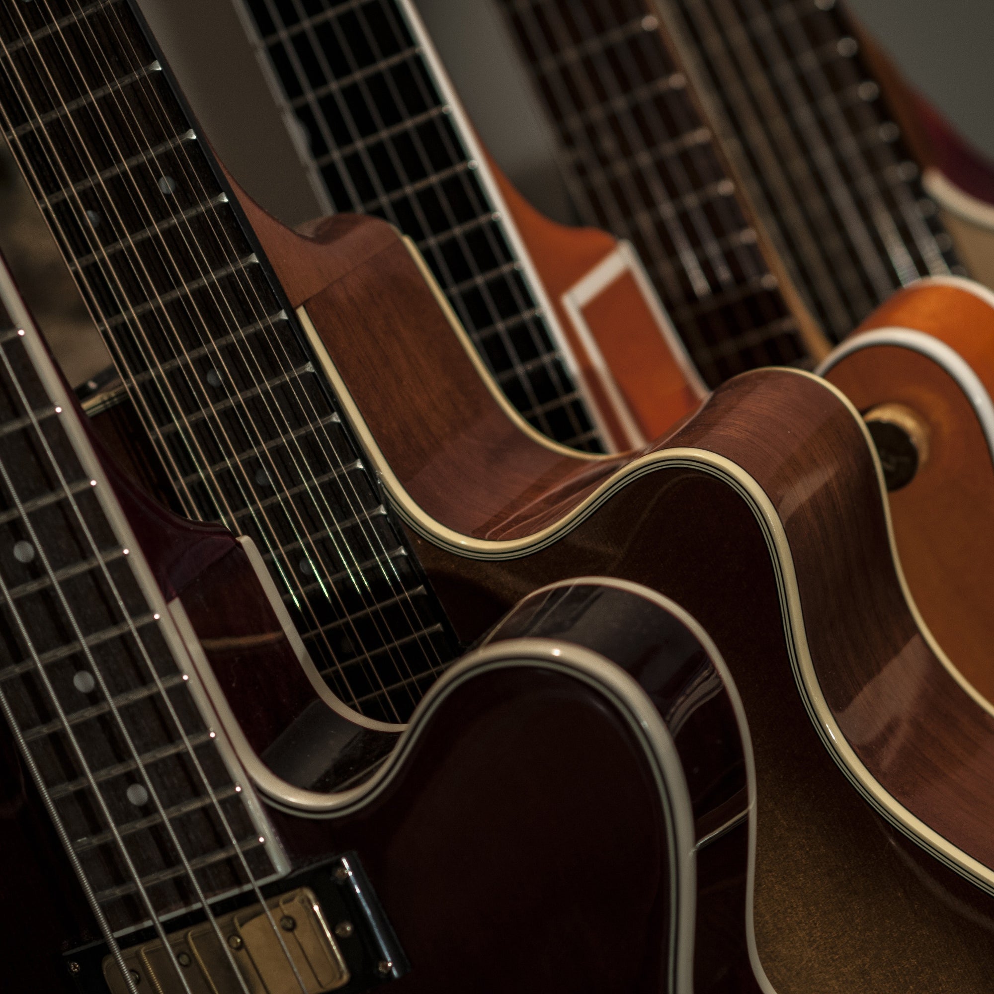 Guitars close up