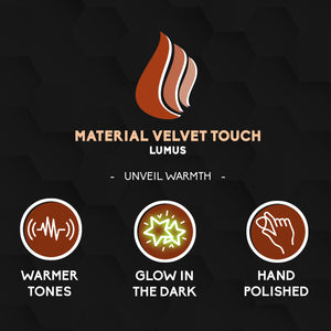 Rombo guitar pick set - material Velvet Touch Lumus - Glow in the dark and warmer tones (3)