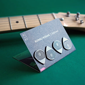 guitar-pick-set-rombopicks-mosaic-black-warm-mellow-tones