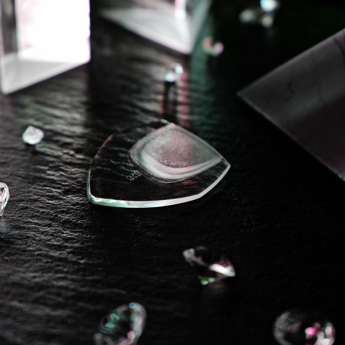 Guitar Pick Set Rombo Erebus CrystalBright (4 Guitar Picks) - 2.15 mm - ROMBO