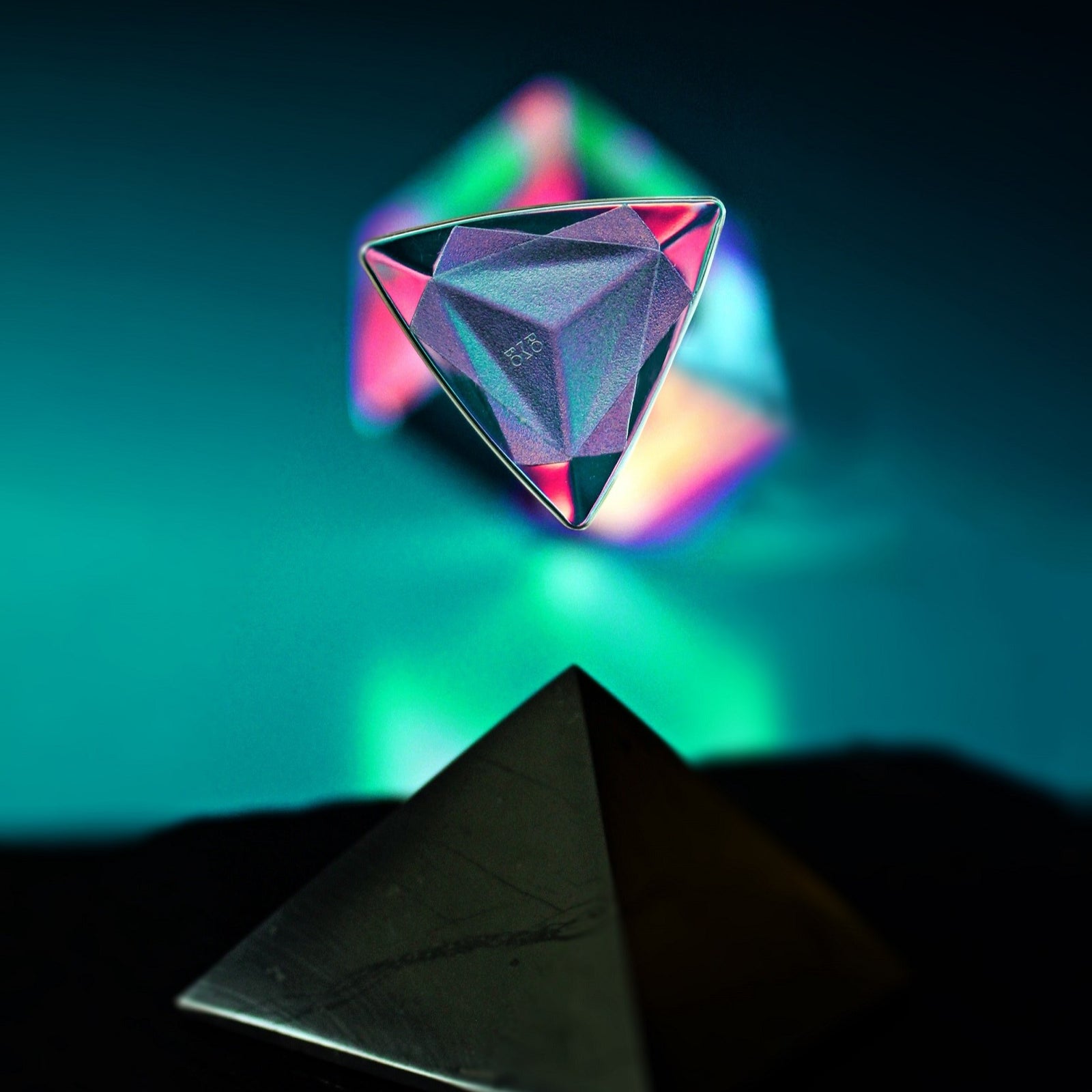 Guitar Pick Set Rombo Prisma CrystalBright (4 Guitar Picks) - 0.8 mm - ROMBO