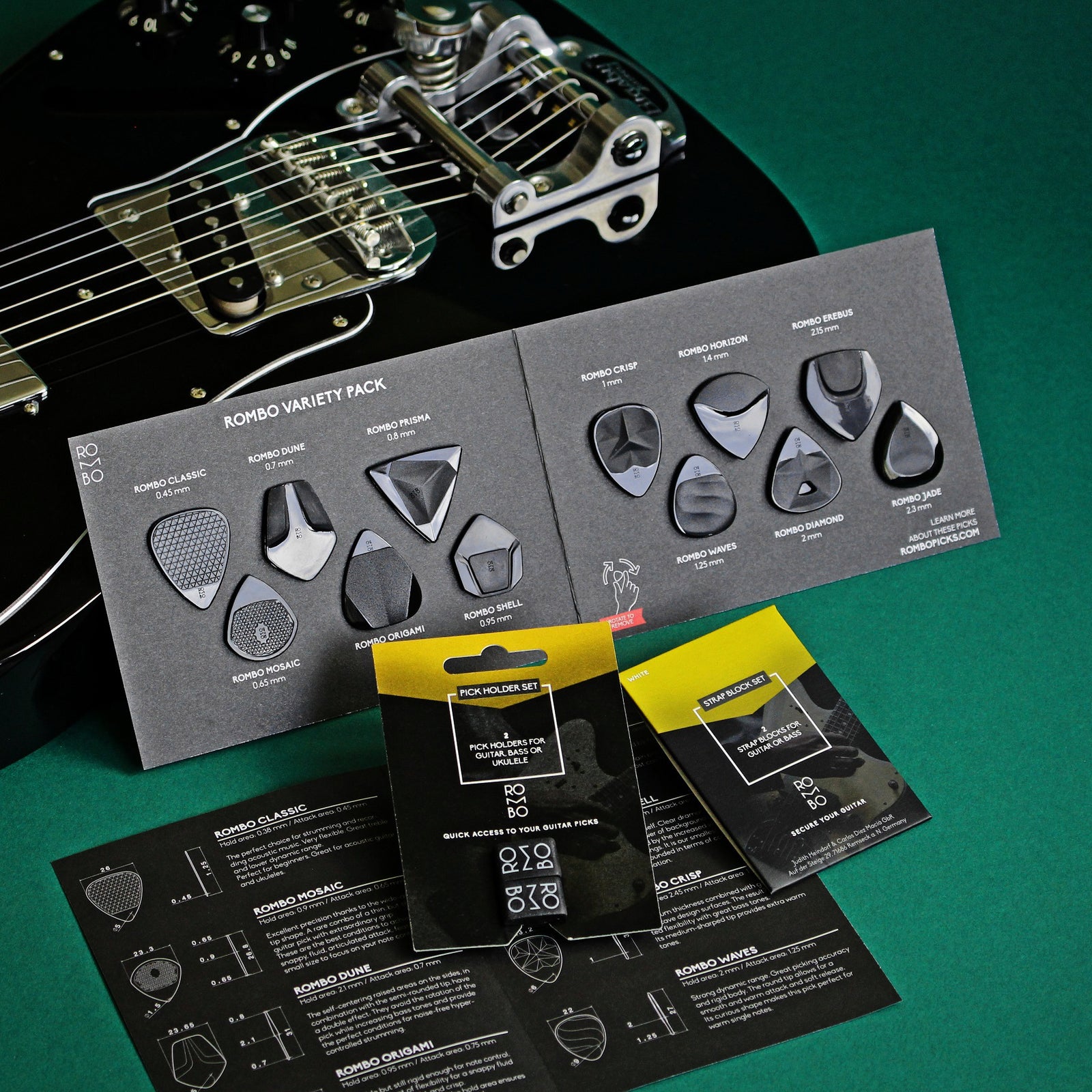 Guitar Pick Variety Bundle - Material Velvet Touch