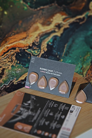 Plektren Set Rombo Jade CrystalBright (4 Guitar Picks) - 2,3 mm