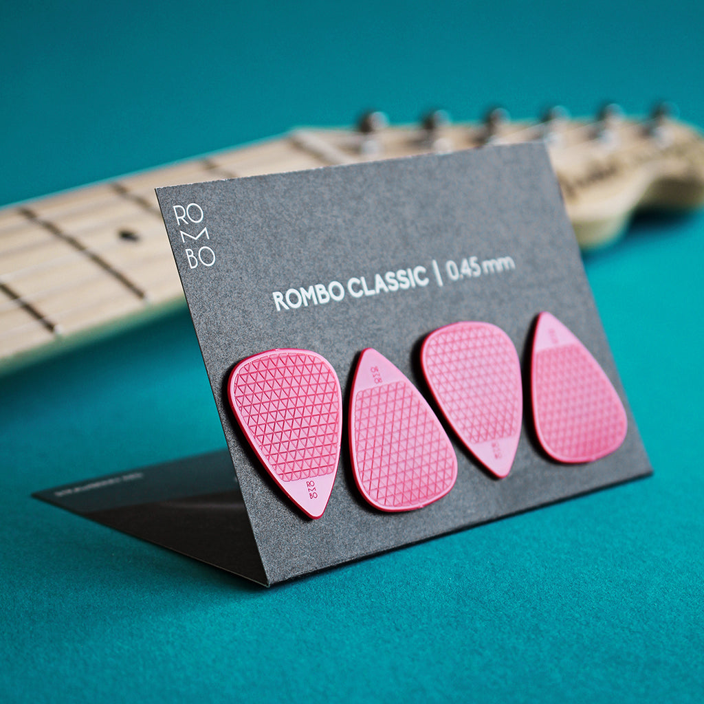 guitar pick set rombopicks classic red