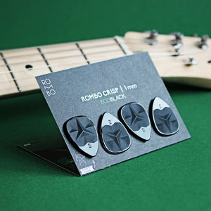 guitar-pick-set-rombopicks-crisp-eco-black-recycled-plastic