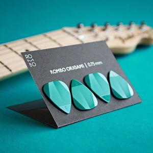 guitar pick set rombopicks origami blue