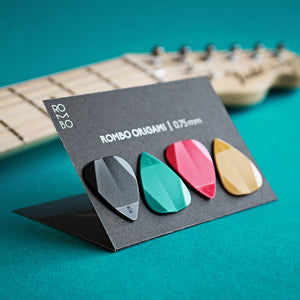 guitar pick set rombopicks origami coloured