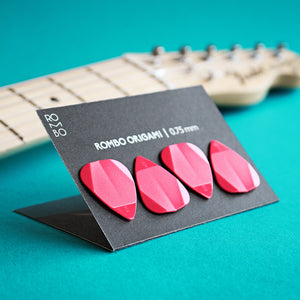 guitar pick set rombopicks origami red