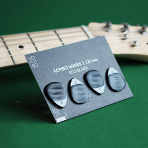 guitar-pick-set-rombopicks-waves-eco-black-recycled-plastic