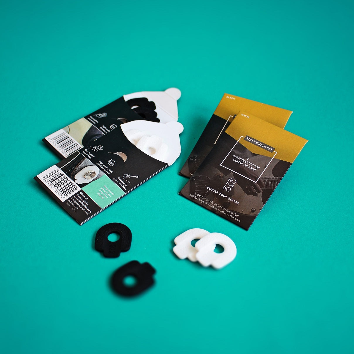 Guitar Strap Blocks Set Rombo (4 Strap Blocks) - plectrum